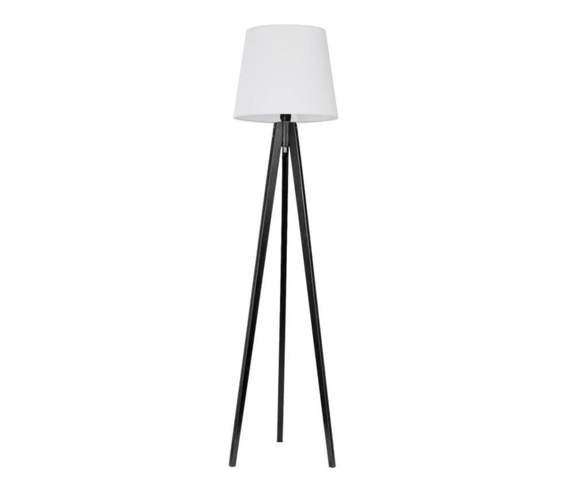 Stojacia lampa CONE 1xE27/60W/230V wenge biela S-WENGE - STOŻEK BIAŁY 1
