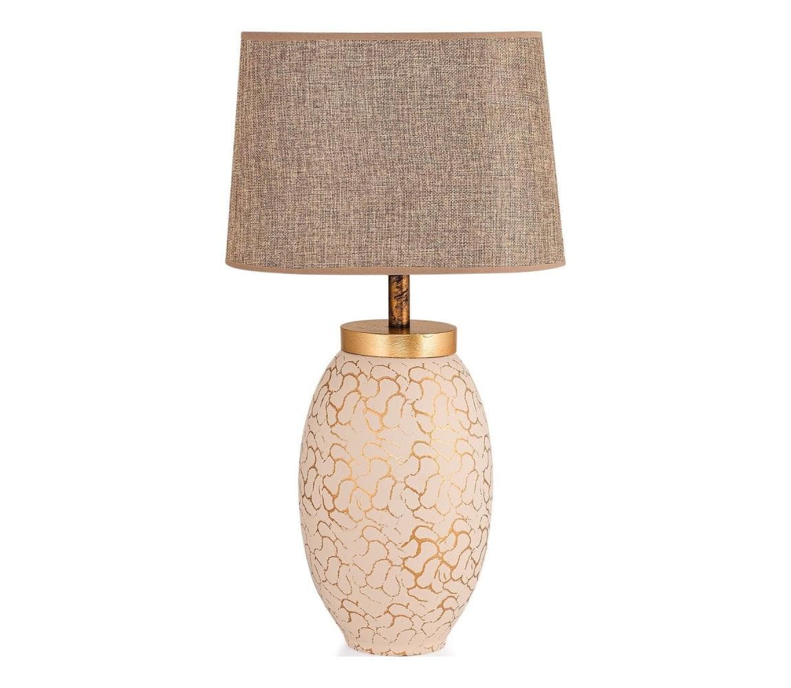 Stolná lampa 1xE27/40W/230V béžová/zlatá 687HMY2142 1
