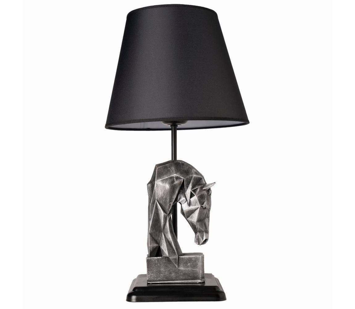 Stolná lampa 1xE27/40W/230V čierna/strieborná 687HMY1514 1