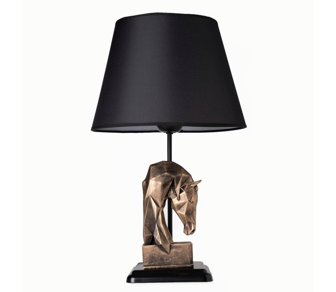 Stolná lampa 1xE27/40W/230V čierna/zlatá 687HMY1513 1