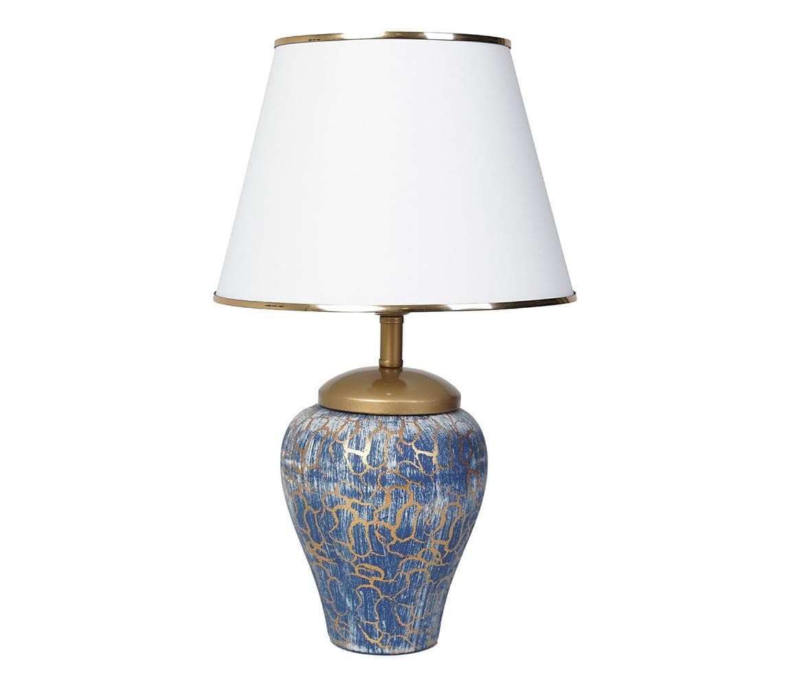 Stolná lampa 1xE27/40W/230V modrá/zlatá 687HMY2159 1