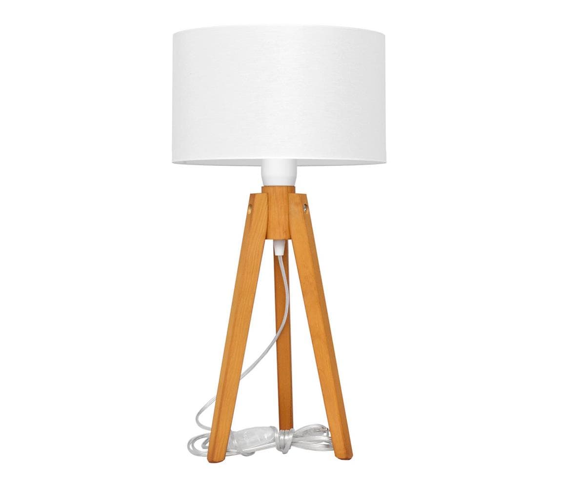 Stolná lampa ALBA 1xE27/15W/230V biela/dub B-D D+WT+2515 WT 1