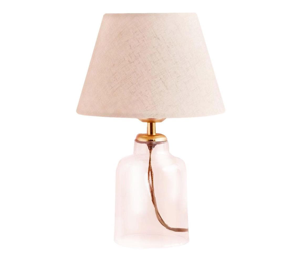 Stolná lampa AYD 1xE27/40W/230V krémová/číra 780SGN2132 1