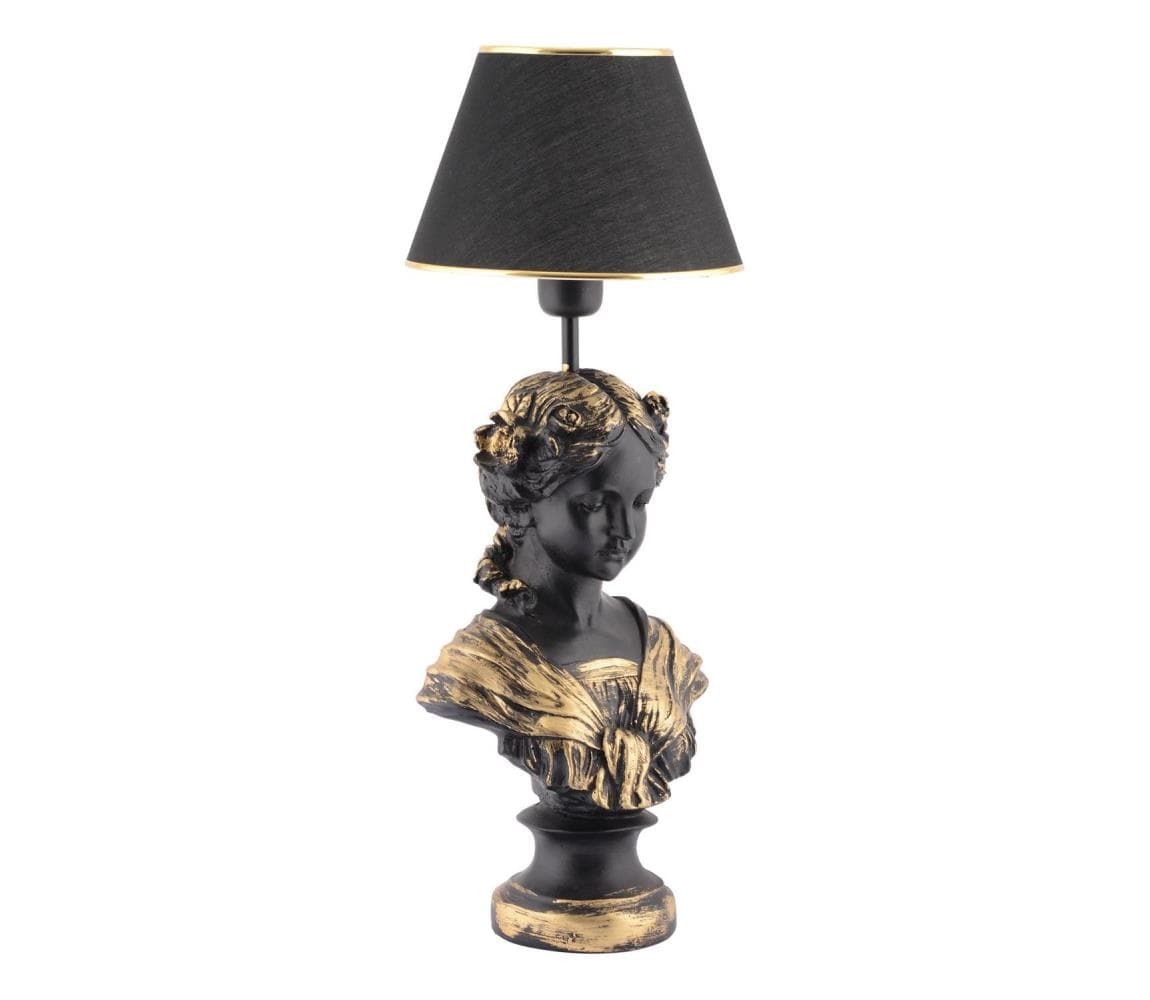 Stolná lampa OPELYA 1xE27/40W/230V čierna/zlatá 390FLH2244 1