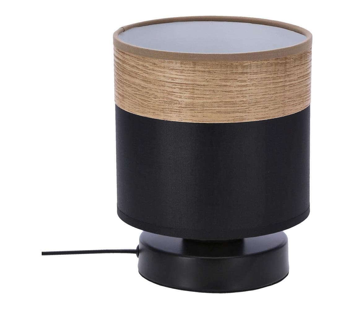 Stolná lampa PORTO 1xE27/60W/230V čierna/hnedá 41-17628 1