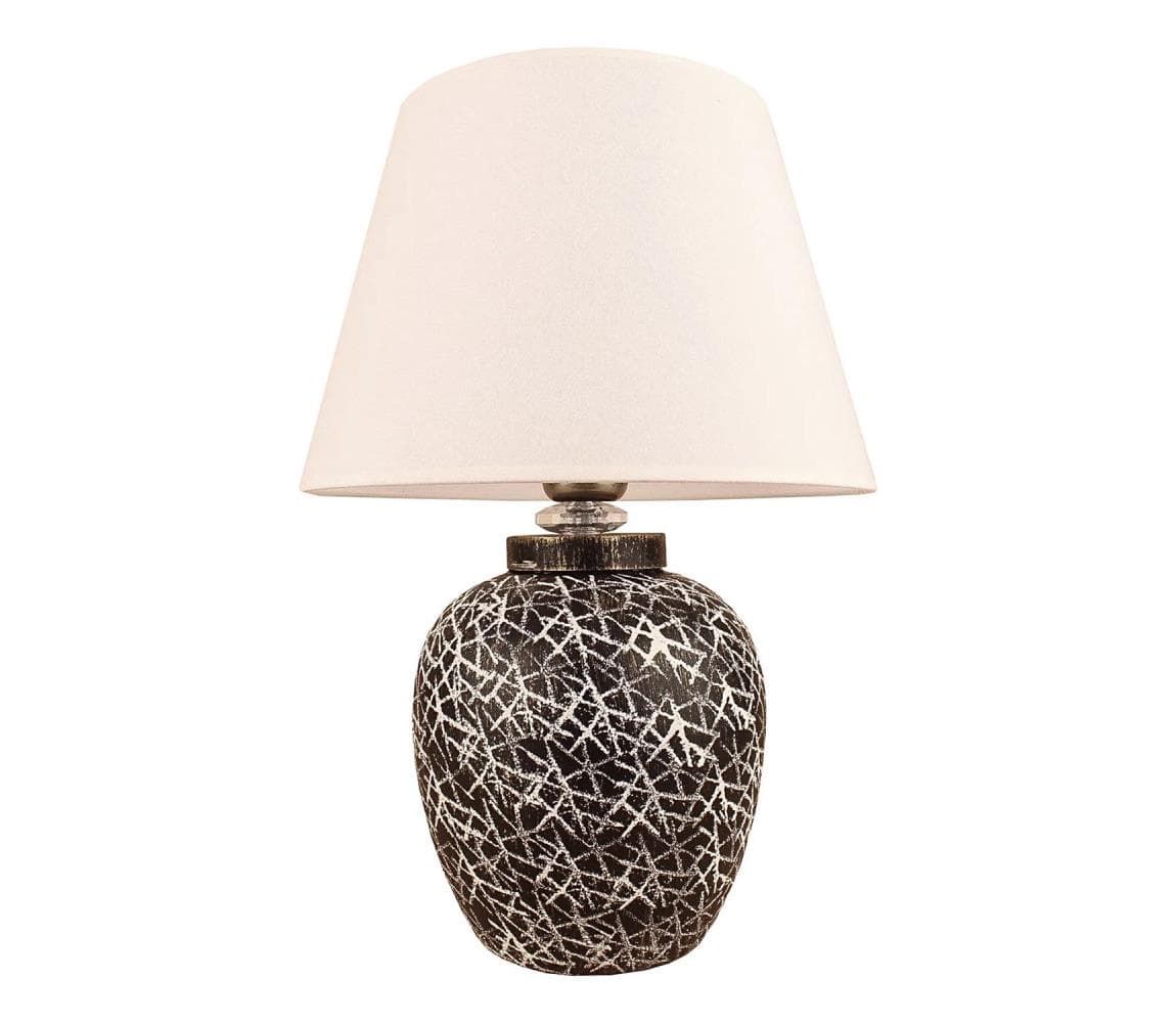 Stolná lampa RAMZES 1xE27/40W/230V biela/čierna 687HMY2381 1