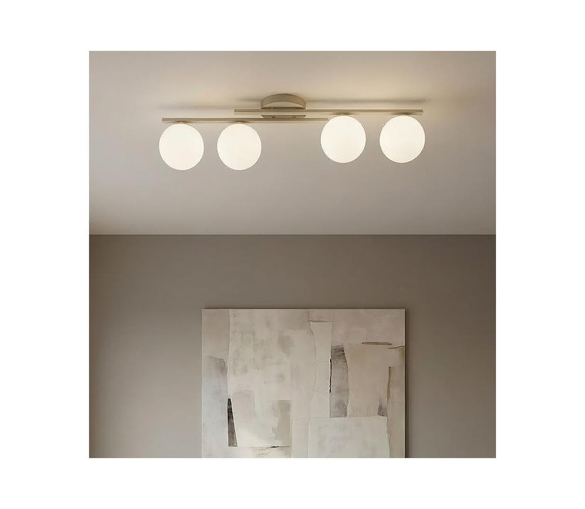 EMIBIG Stropné svietidlo KAIRO 4×E14/10W/230V béžové 1689/4 1
