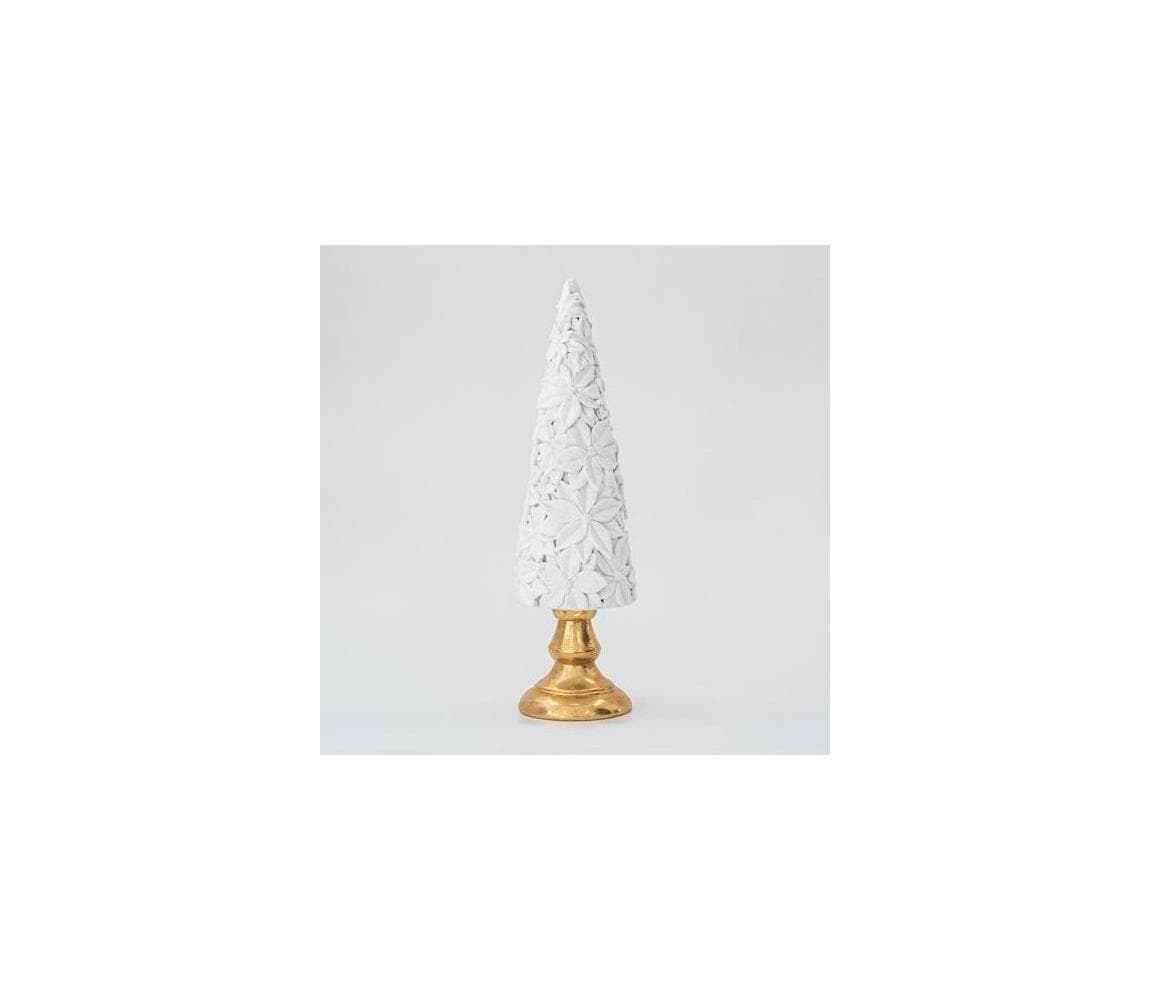 Eurolamp Vianočná dekorácia 40 cm stromček biela 600-45526 1