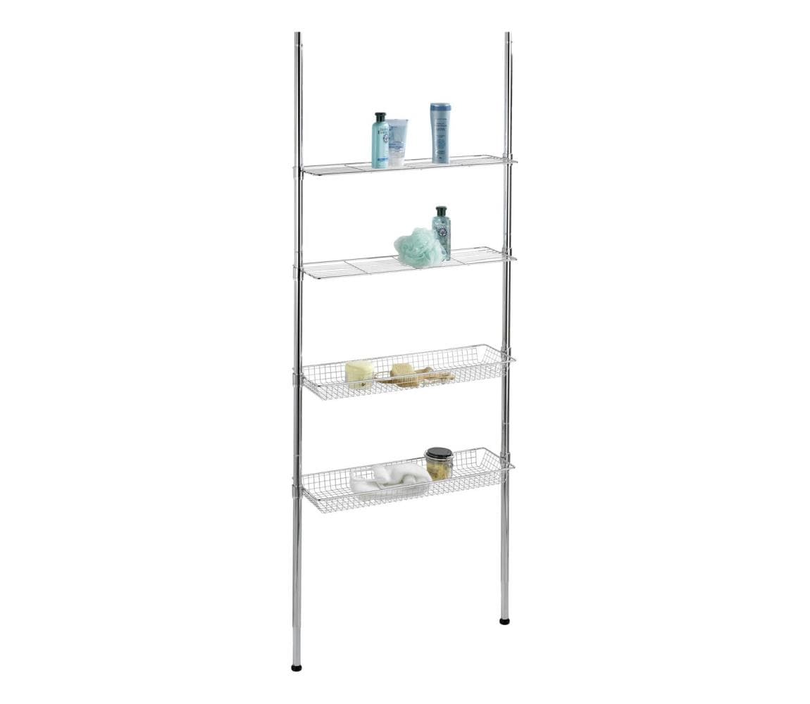 WENKO 18597100-Regál 71x285 cm lesklý chróm 18597100 1