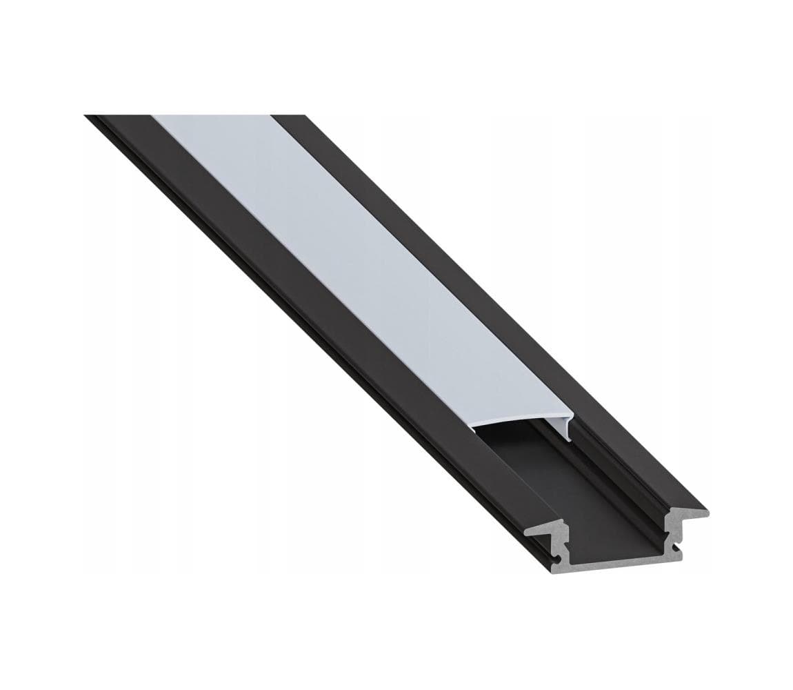 SmartLED Zapustený profil pre LED pásy, 1 m, čierna/biela 7712 1