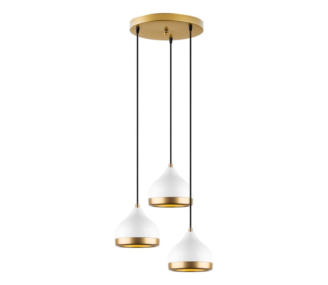 Závesný luster YILDO 3xE27/40W/230V biela/zlatá 892OPV2132 1