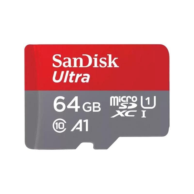 SanDisk MicroSDXC karta 64 GB Ultra (140 MB/s, A1 Class 10 UHS-I) + adaptér