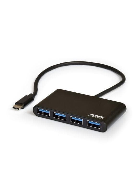 PORT húb USB-C s portami 4x USB 3.0 1