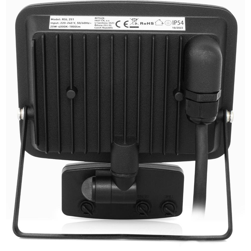 RSL 251 LED REFL. 20W 4000K PIR RETLUX 1