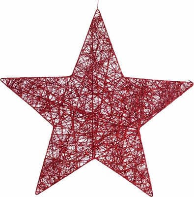 Eurolamp Závesná hviezda, červená, 60 cm 1