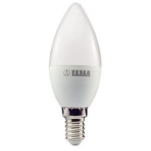 TESLA - LED CL140530-7, žiarovka CANDLE sviečka, E14, 5W, 230V, 400lm, 25 000h, 3000K teplá biela, 1