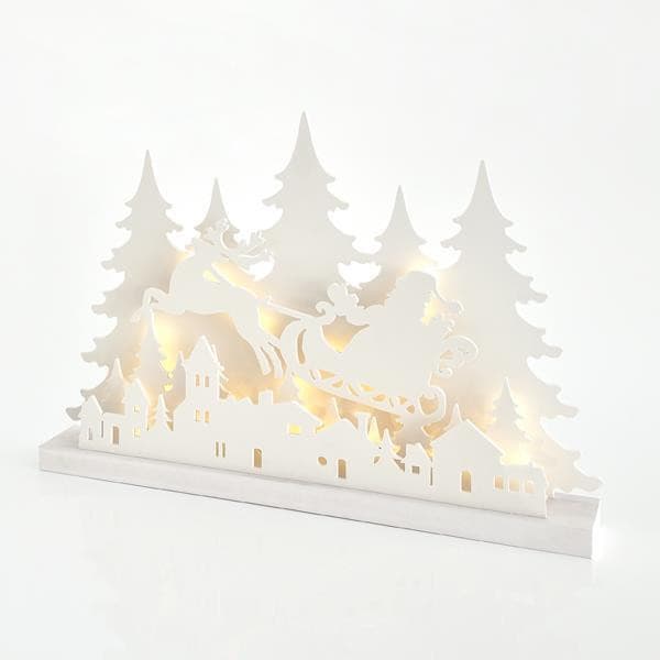 Eurolamp Stolová dekorácia so santou na saniach, 40 LED, 60 x 8 x 40,5 cm, 1 ks 1