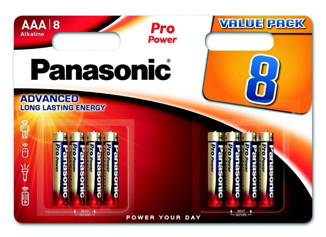 PANASONIC Alkalické batérie - Pre Power AAA 4+4F 1, 5V balenie - 8ks 1