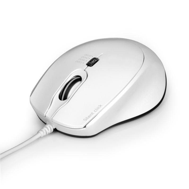 PORT optická myš SILENT, USB-A/USB-C, 3600 DPI, biela 1
