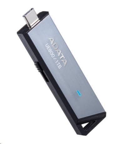 ADATA Flash Disk 256GB UE800, USB 3.2 USB-C, Elite drive, sivá 1