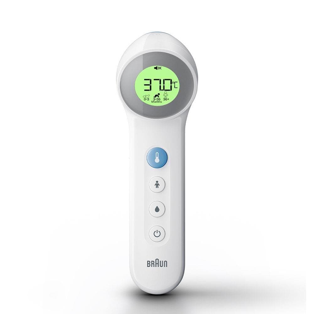 Braun BNT400WE bezkontaktný teplomer, Age Precision, tichý režim, podsvietený displej, biely