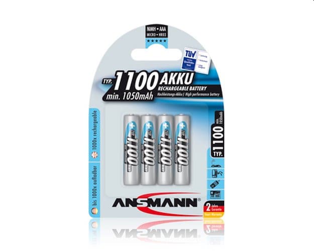 Ansmann akumulátor AAA NiMH 1100 mAh (4 ks) 1
