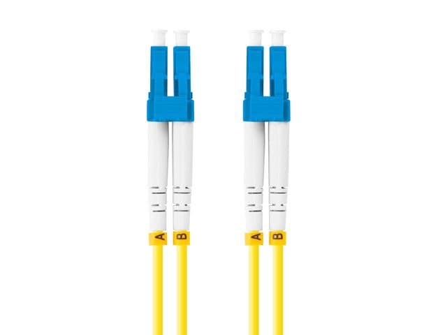 LANBERG optický patch cord SM LC/UPC-LC/UPC duplex 1m LSZH G657A1 priemer 3mm, farba žltá