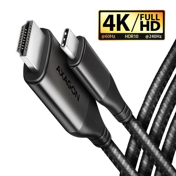 AXAGON RVC-HI2MC, USB-C -> HDMI 2.0a redukcia / kábel 1.8m, 4K/60Hz HDR10 1