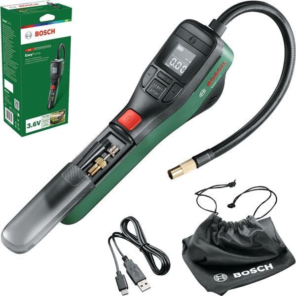 BOSCH EasyPump, akumulátorová hustilka, 3, 6 V, 10, 30 bar, 150 psi 1