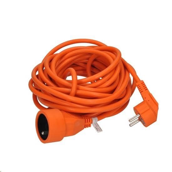 Solight predlžovací prívod - spojka, 1 zásuvka, 10m, 3 x 1mm2, oranžová