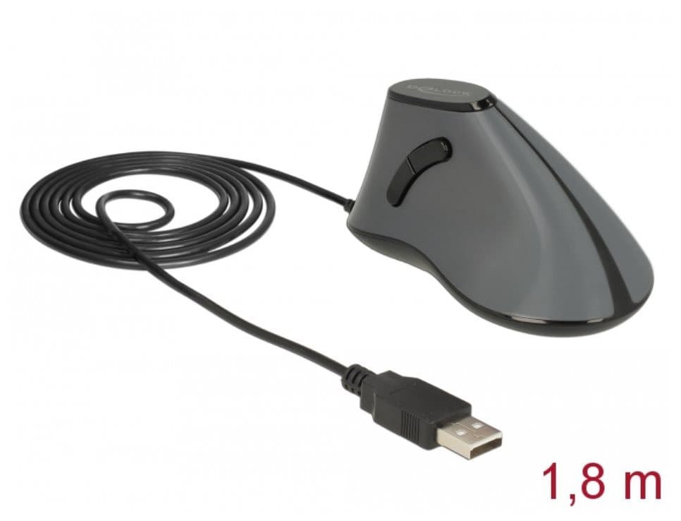Delock Ergonomická vertikálna optická 5-tlačítková USB myš 1