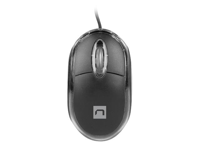 Natec optická myš VIREO 2/1000 DPI/Kancelárska/Optická/1 000 DPI/Drôtová USB/Čierna 1