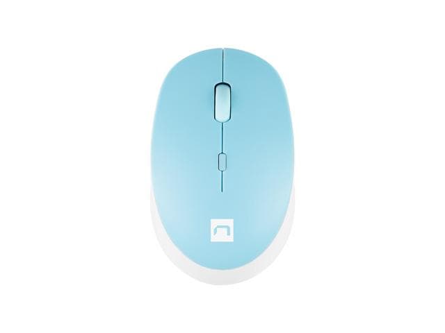 Natec optická myš HARRIER 2/1600 DPI/Kancelárska/Optická/1 600 DPI/Bezdrôtová Bluetooth/Svetlo modrá