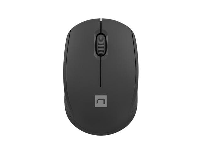 Myš Natec STORK/Kancelárska/Optická/1 600 DPI/Bezdrôtová USB/Čierna 1