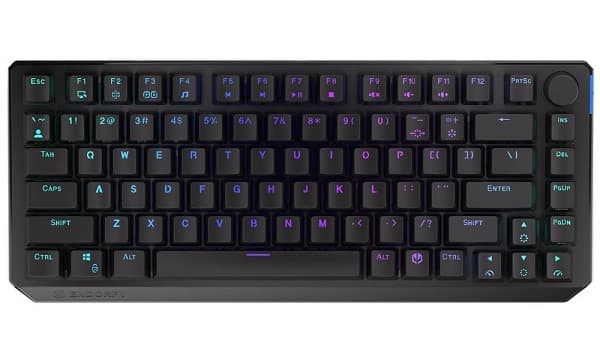 Endorfy herná klávesnica Thock 75% Wireless Black/USB/Black Sw./bezdrôtová/mechanická/US layout/čierna/ARGB 1