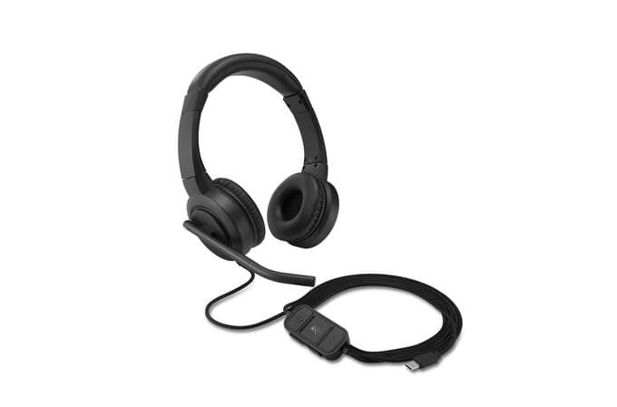 Kensington H1000 USB-C slúchadlá s mikrofónom a ovládaním hlasitosti 1