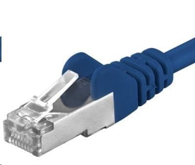 PREMIUMCORD Patch kábel CAT6a S-FTP, RJ45-RJ45, AWG 26/7 2m modrá 1