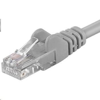 PREMIUMCORD Patch kábel UTP RJ45-RJ45 CAT5e 2m šedá