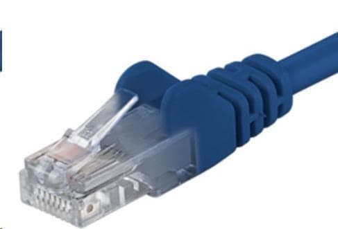 PremiumCord Patch kábel UTP RJ45-RJ45 CAT6 0.5m modrá 1