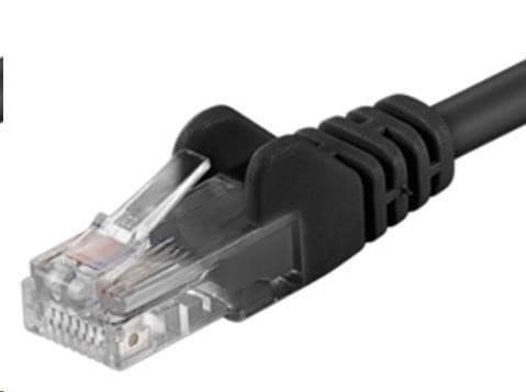 PremiumCord Patch kábel UTP RJ45-RJ45 CAT6 1m čierna 1