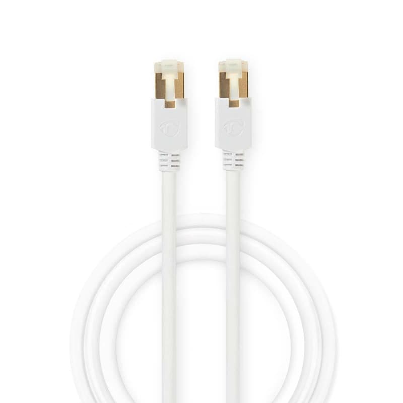 Nedis CCGB85221WT10 - CAT6 S/FTP Sieťový Kábel | RJ45 (8P8C) Zástrčka – RJ45 (8P8C) Zástrčka | 1 m | Biela farba