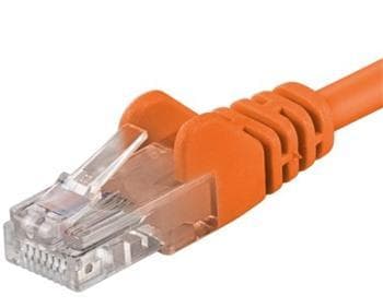 Patch kábel UTP RJ45-RJ45 level CAT6, 0.25m, oranžová 1
