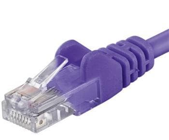 Patch kábel UTP RJ45-RJ45 level CAT6, 0.25m, fialová 1