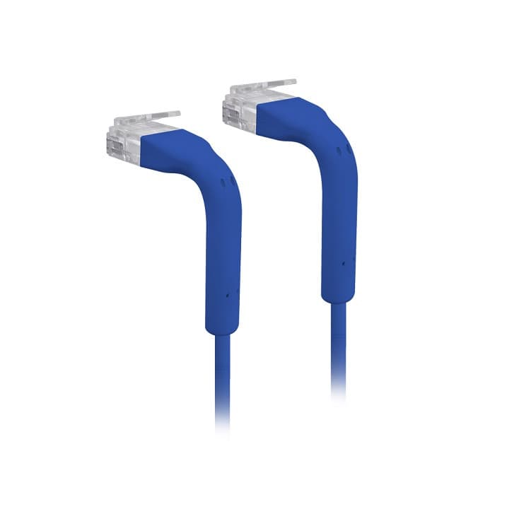 Ubiquiti U-Cable-PATCH-RJ45, Eth Patch Kábel, 0,22 m, Cat6, modrý