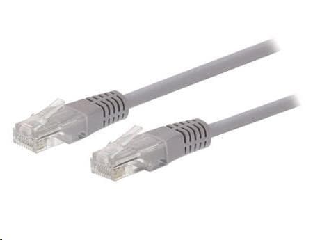Kábel C-TECH patchcord Cat5e, UTP, sivý, 40m