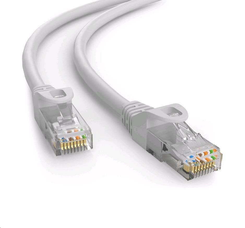 C-TECH kábel patchcord Cat6e, UTP, sivý, 30m 1