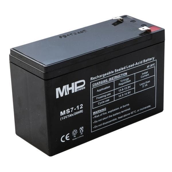 Pb akumulátor MHPower VRLA AGM 12V/7Ah (MS7-12) 1