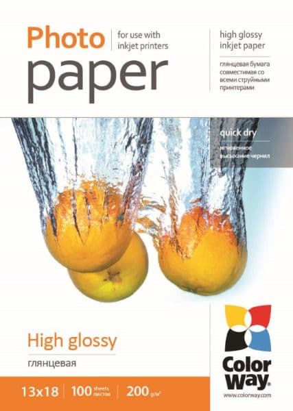 COLORWAY fotopapier / high glossy 200g / m2, 13x18 / 100 kusov 1