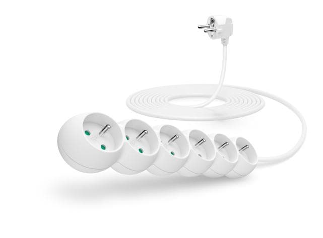 CONNECT IT predlžovací kábel 230 V, 6 zásuviek, 3 m, bez vypínača (čierny) 1