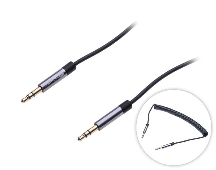 CONNECT IT Wirez 3,5mm prepojovací audio jack kábel, krútený, 1,8m 1